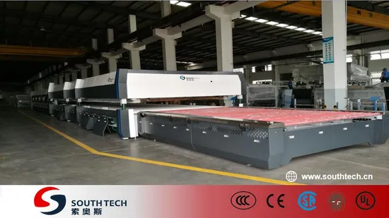 Southtech Full Automatic Energy Saving Flat Glass Tempering Equipment with Intelligent Compressed Air Convection System for Sale 